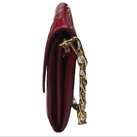 Authentic Louis Vuitton Red Vernis Sarah Wallet /WOC - Picture 4 of 14